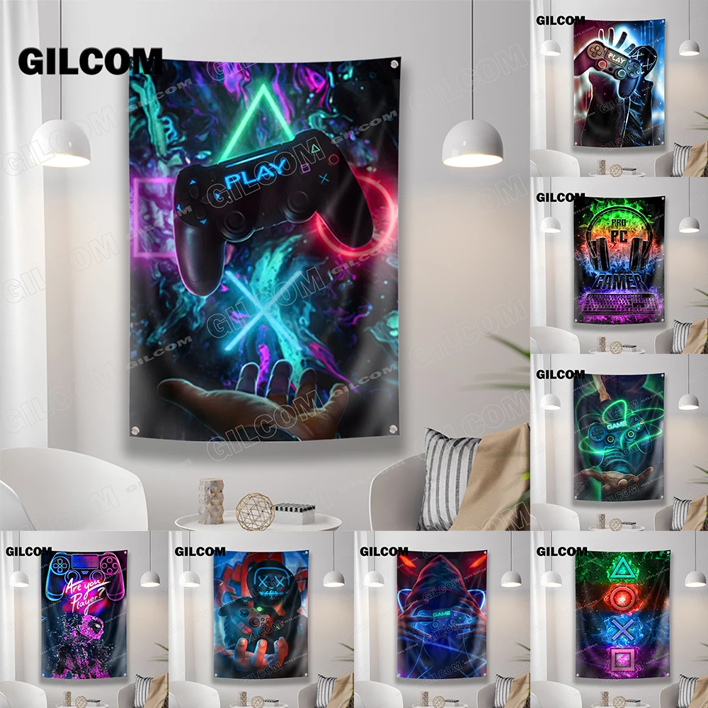 Gaming Room Flag Cool Punk Sty - đánh giá và giá Esports Gaming Poster