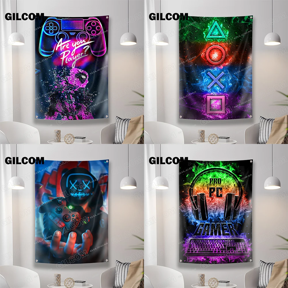 Gaming Room Flag Cool Punk Sty - đánh giá và giá Esports Gaming Poster