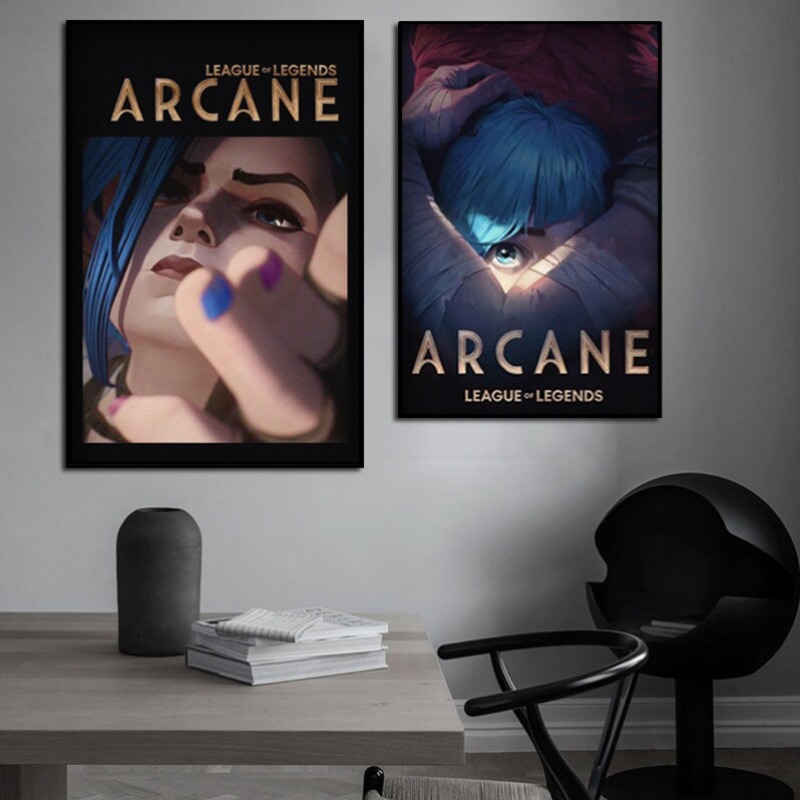 Arcane Jinx Close-Up Poster Un - đánh giá và giá Esports Gaming Poster