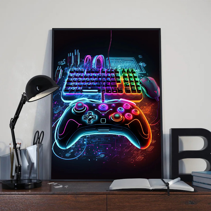 Neon Pop Cool Gaming Wall Art  - đánh giá và giá Esports Gaming Poster